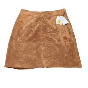 NWT Ivanka Trump Womens Skirt Brown Size 10 Polyester A-Line Zip in Back Lined